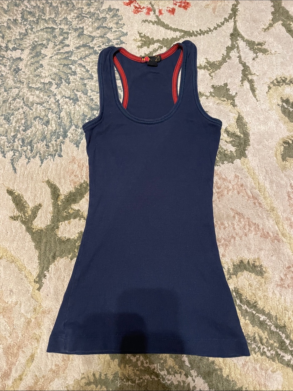 vintage forever 21 navy tank top